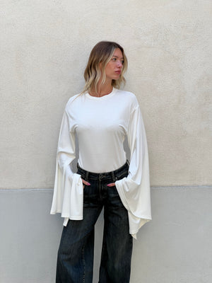 Maglia Manica Ampia Lumina LD6306 Bianco