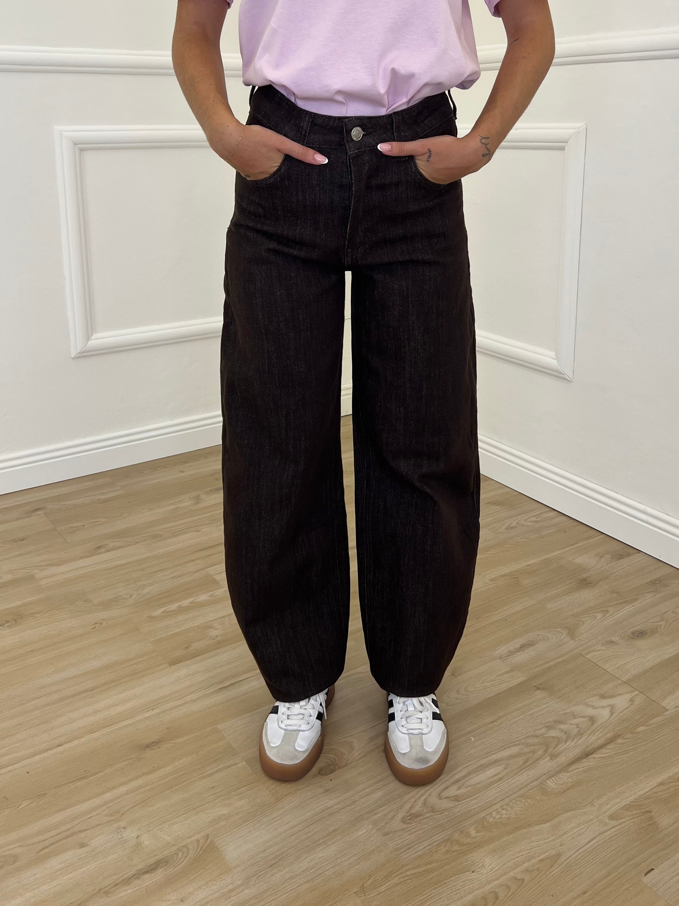 Jeans Balloon H3875-2 Marrone