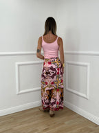 Top Costine Con Pizzo YW008 Rosa