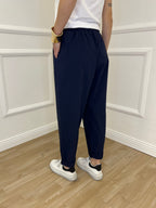 Pantalone Baggy Viscosa 2815 Blu