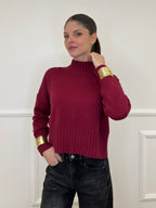 Maglia Collo Vulcano DP129 Bordeaux