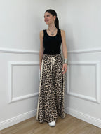 Pantalone Palazzo Animalier Bande 7809