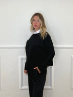 Tuta Oversize Girocollo D27629 Nero