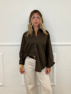 Camicia Over New York 9876 Marrone
