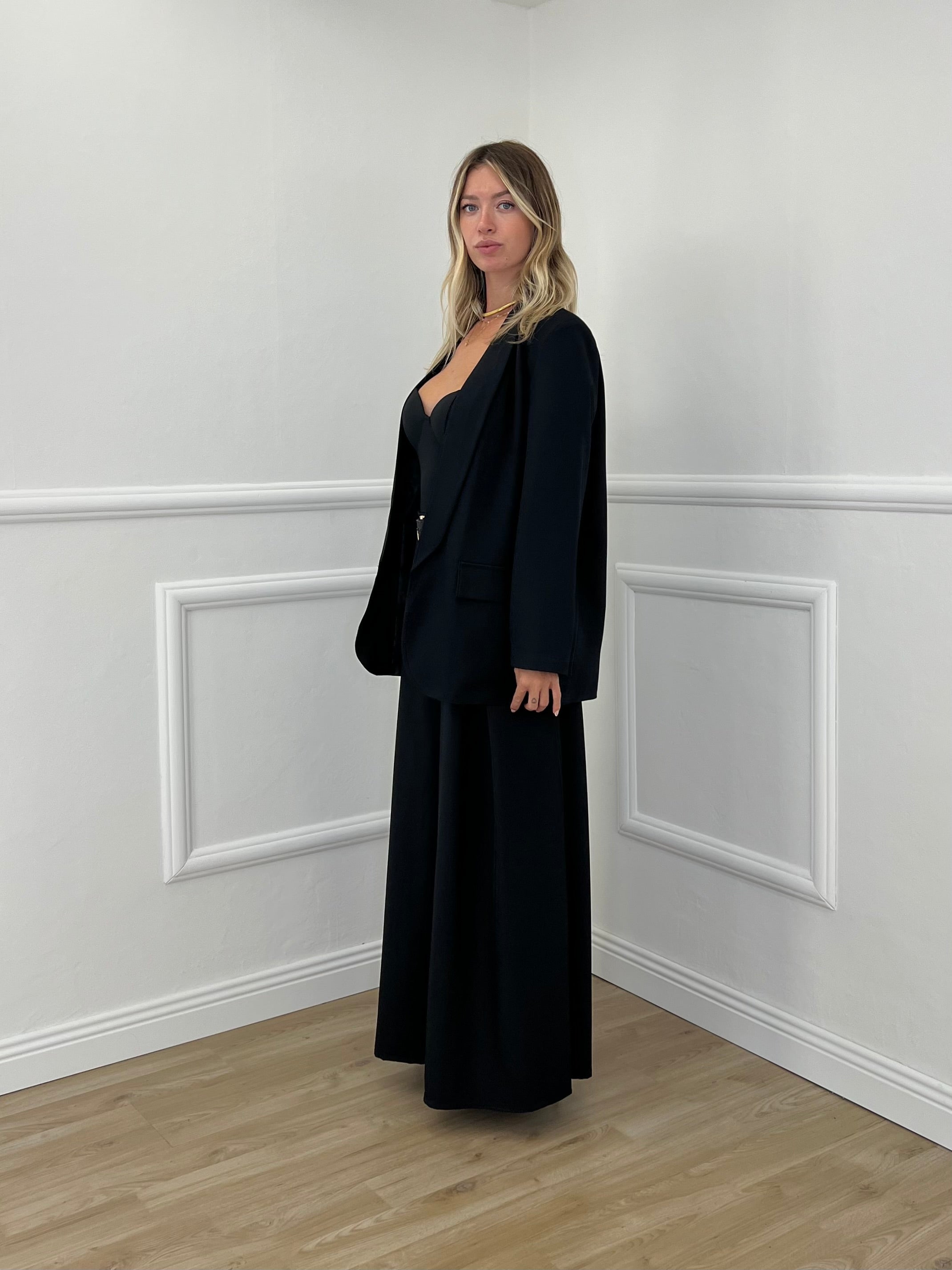 Blazer Over Sciallato 25433 Nero
