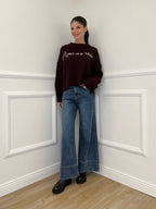 Jeans Wide Leg Orlo P281-1