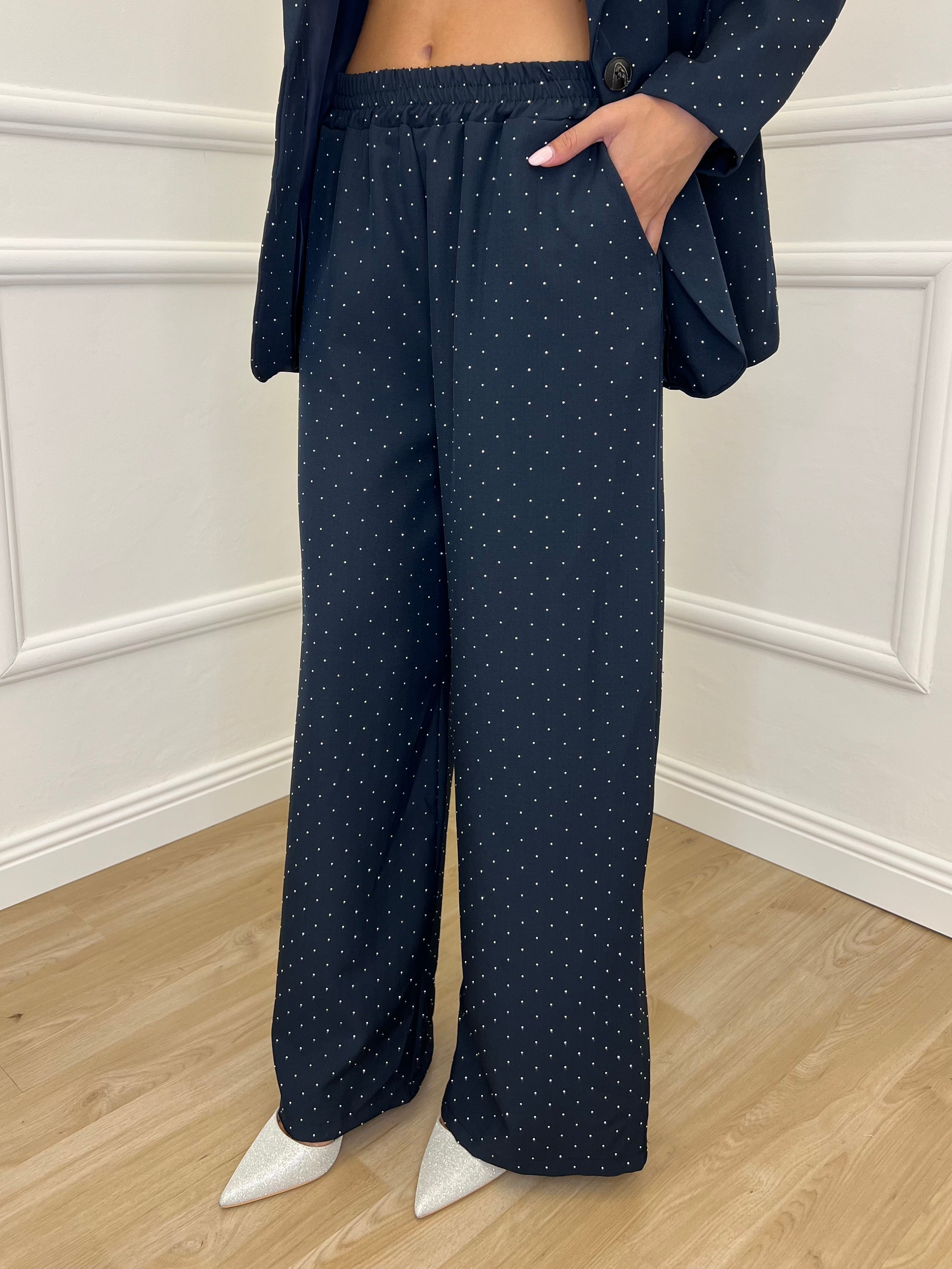 Micro Studded Suit L5181 Blue