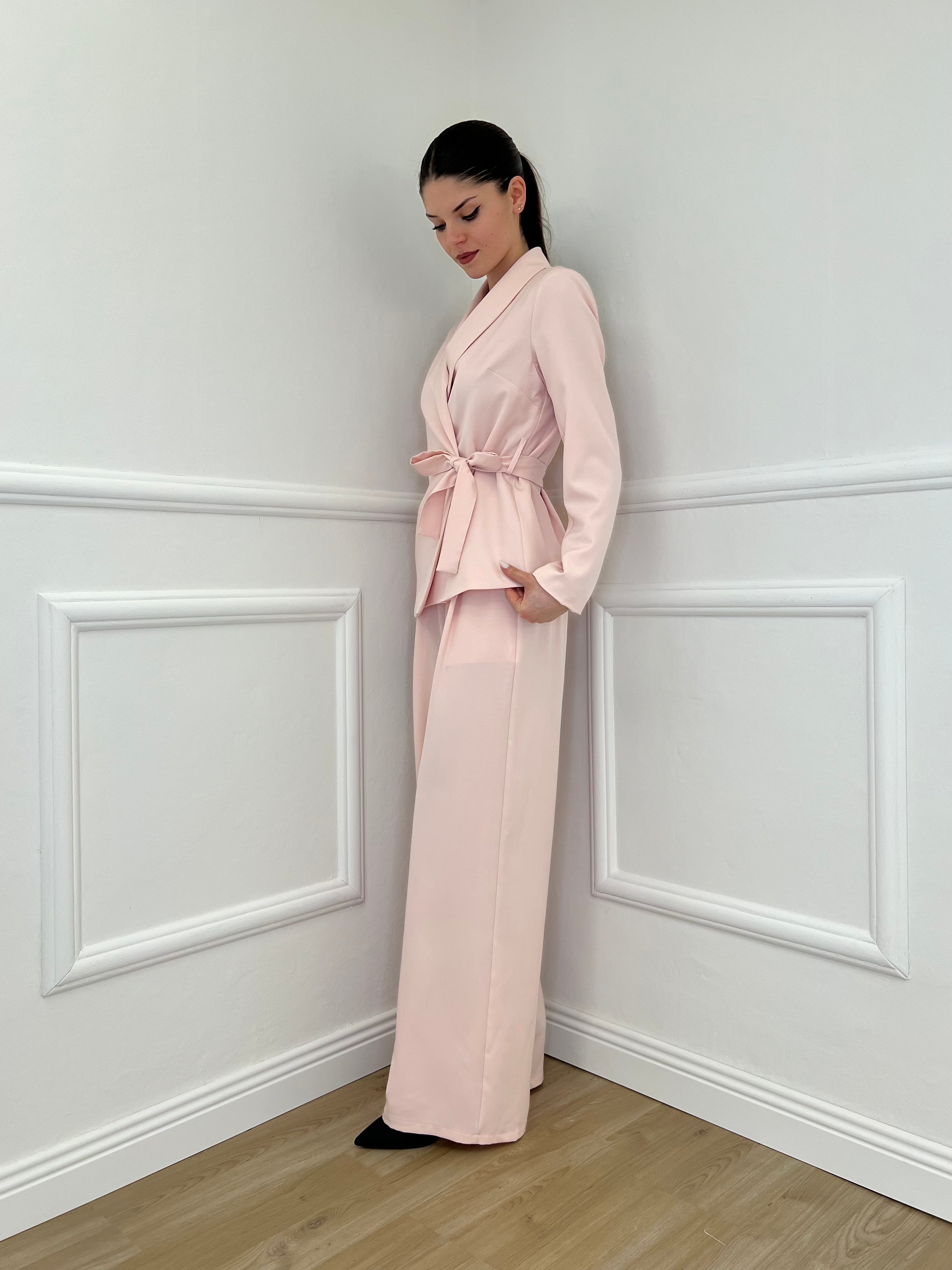 Tailleur con Fiocco 570851 Rosa