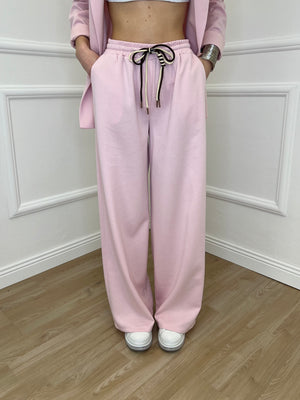 Pantalone a Palazzo Viscosa 25413 Rosa