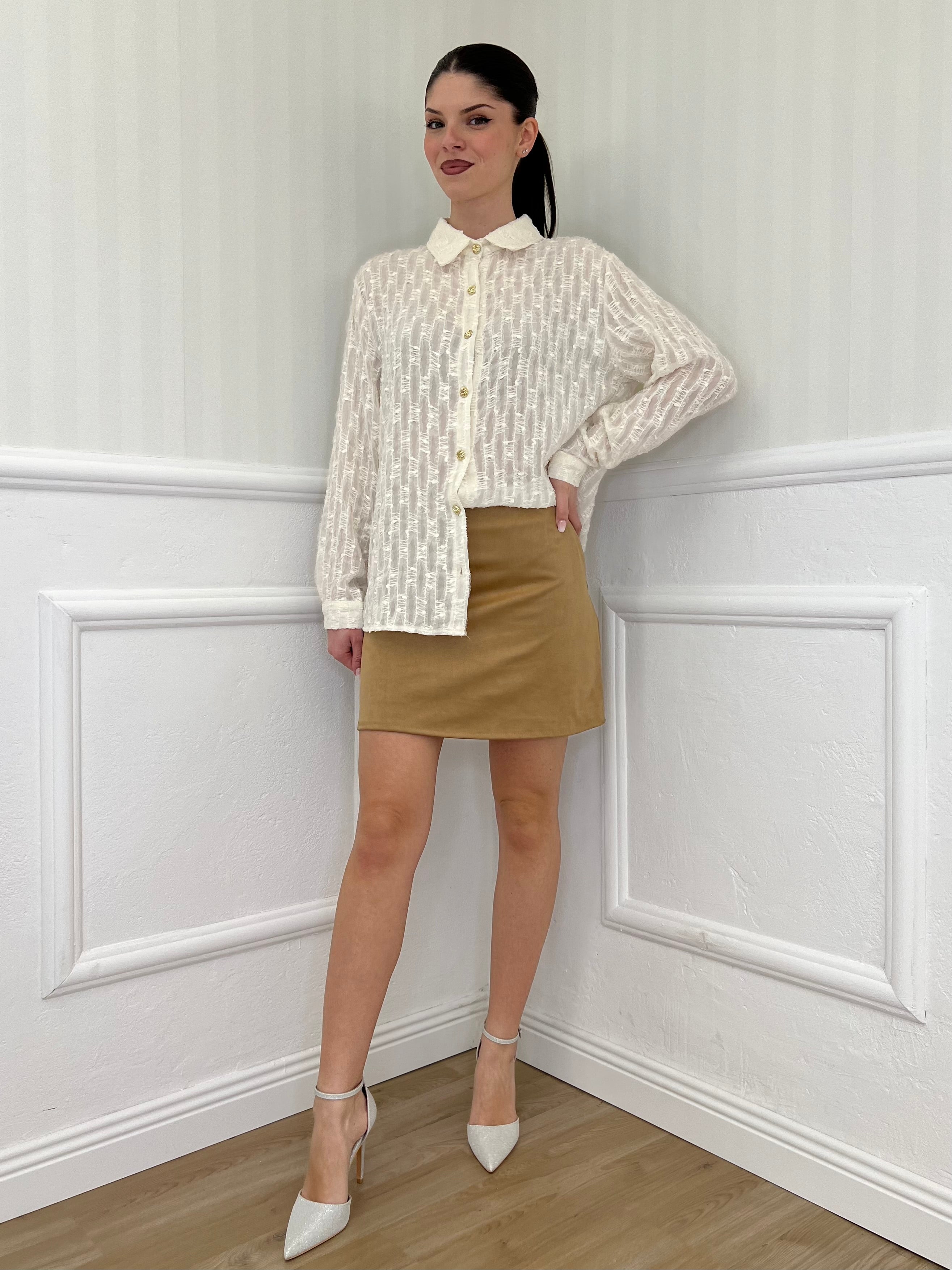 Camicia Mini Rouge 2438 Panna - Bazar Abbigliamento