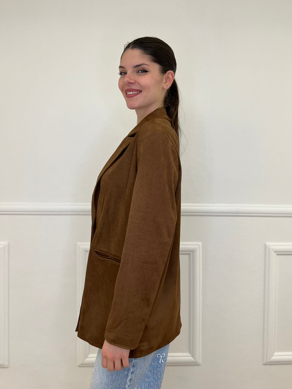 Blazer Scamosciato 5010 Marrone