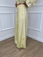 Pantalone Palazzo Bande 7809 Giallo