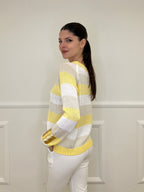 Maglia a Righe 25054 Giallo