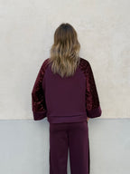 Tuta Inserti Paillettes L3110 Burgundy