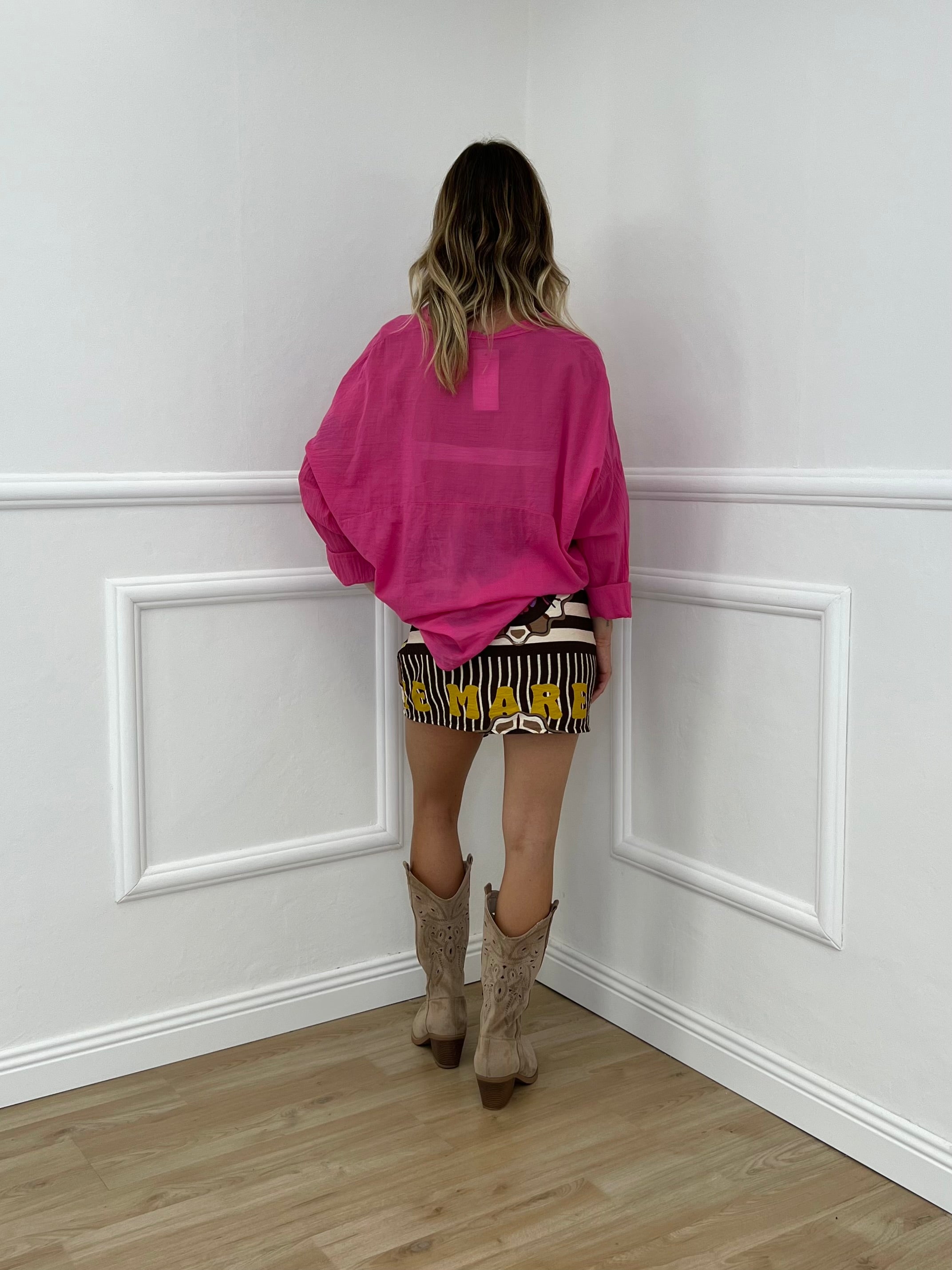 Camicia Over Soft 6040 Fucsia