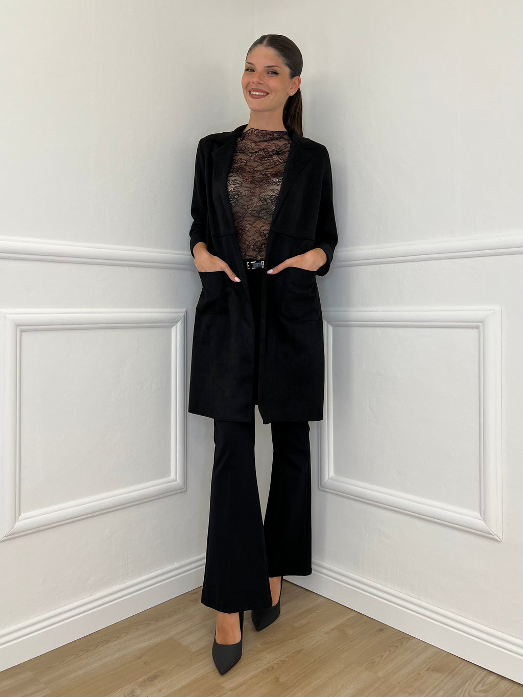 Spolverino Ecorenna 8034 Nero - Bazar Abbigliamento