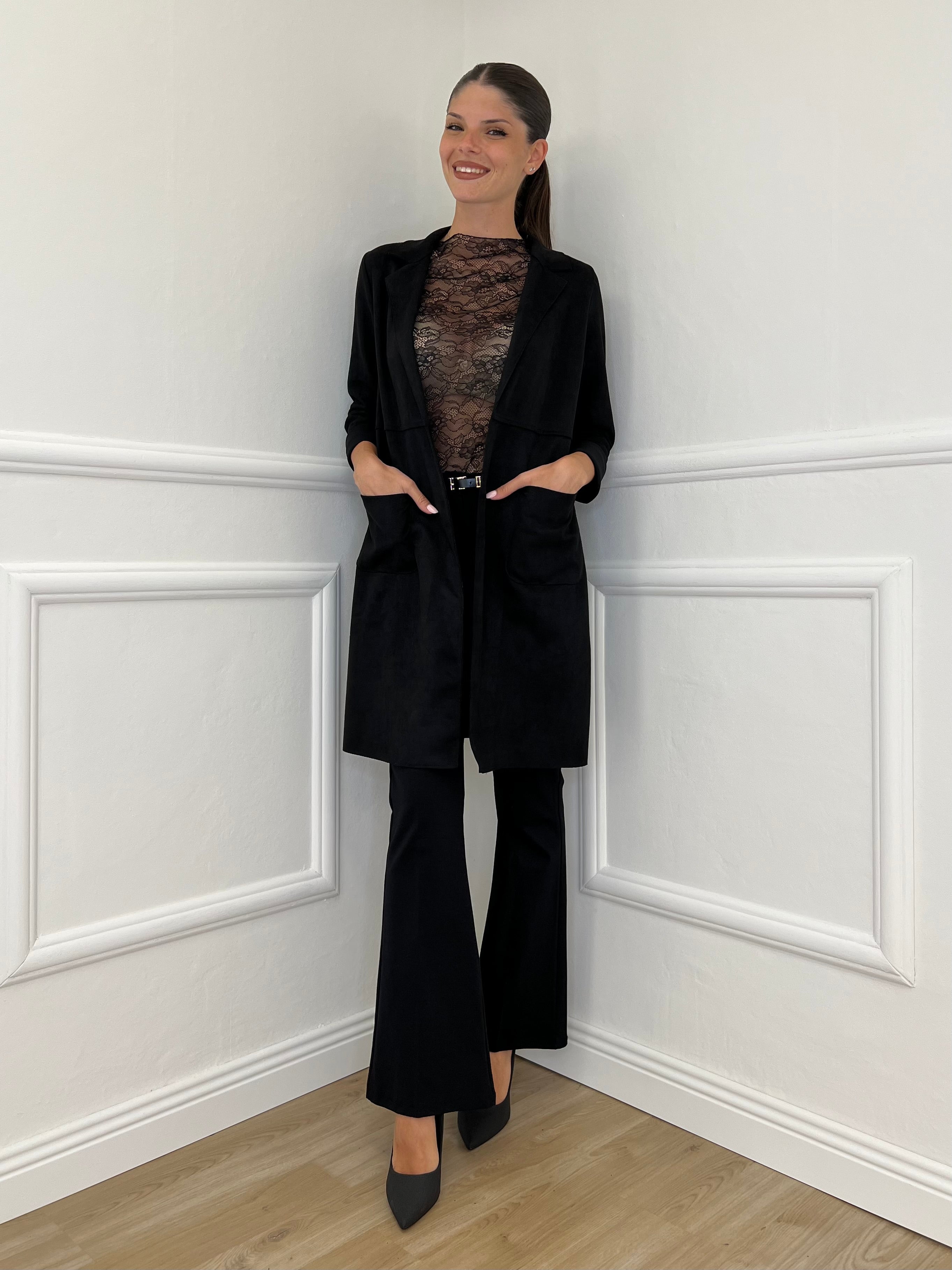 Spolverino Ecorenna 8034 Nero - Bazar Abbigliamento