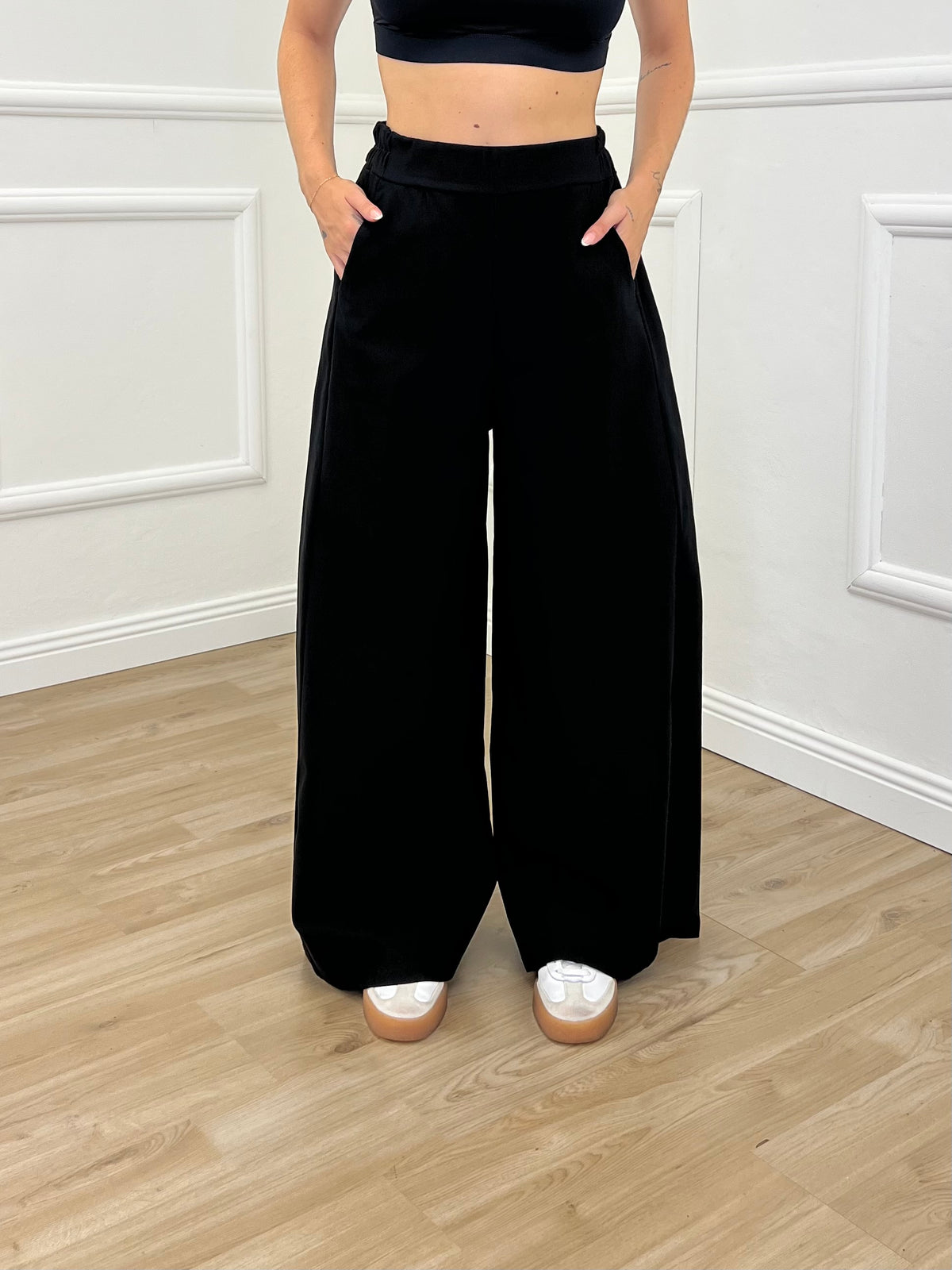 Pantalone Palazzo Punto Milano 3015 Nero
