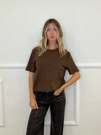T-Shirt Over Lumina L8869 Marrone