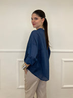 Camicia Over Coreana 3020 Blu Royal