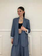 Blazer Con Fodera Gessata 216401 Avio