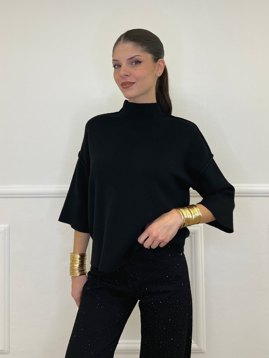 Maglia Profili 8162 Nero