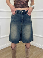 Bermuda in Denim Stonewash 22238 Blu