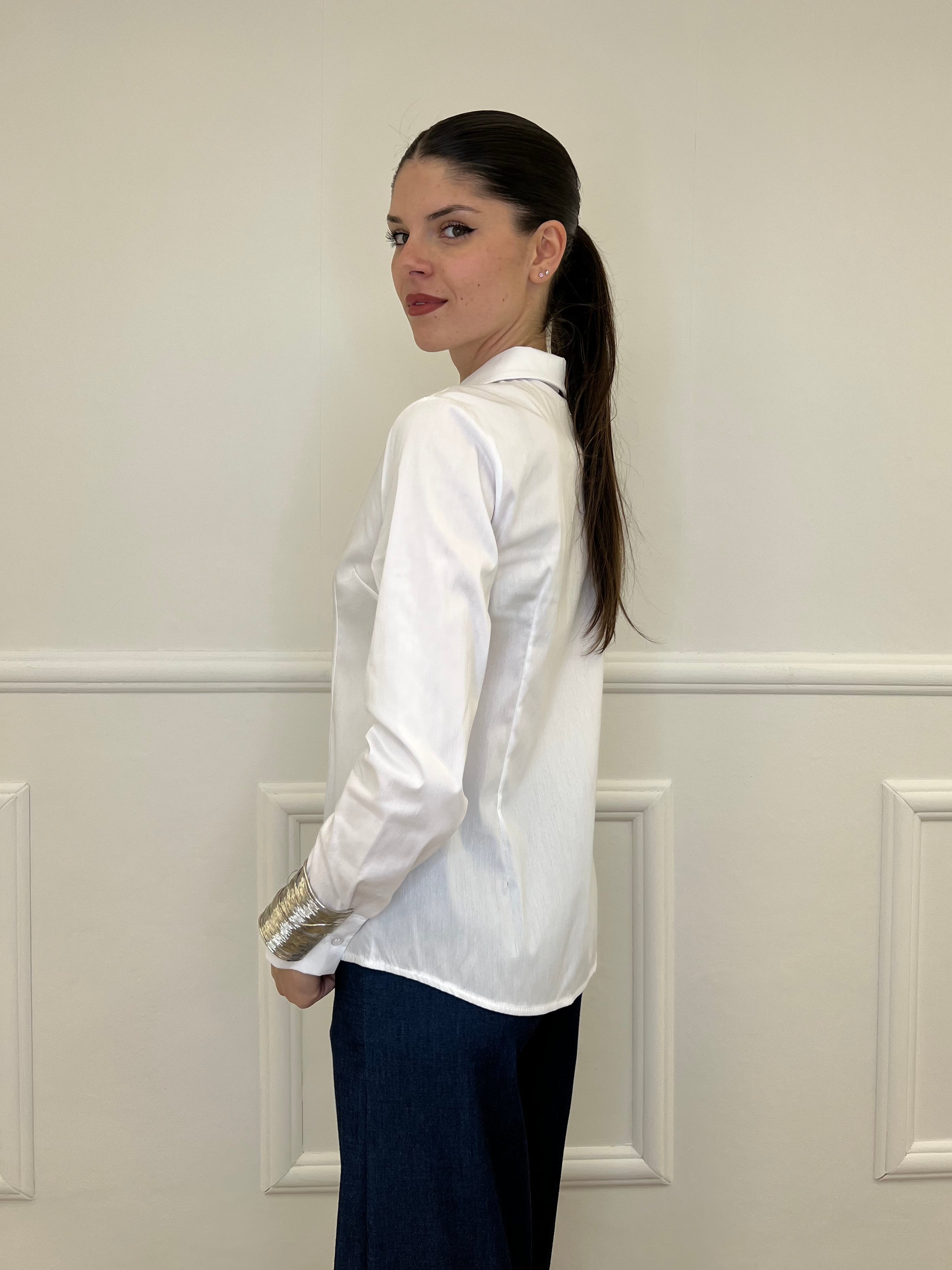 Camicia Slim Cotone 6036 Bianco