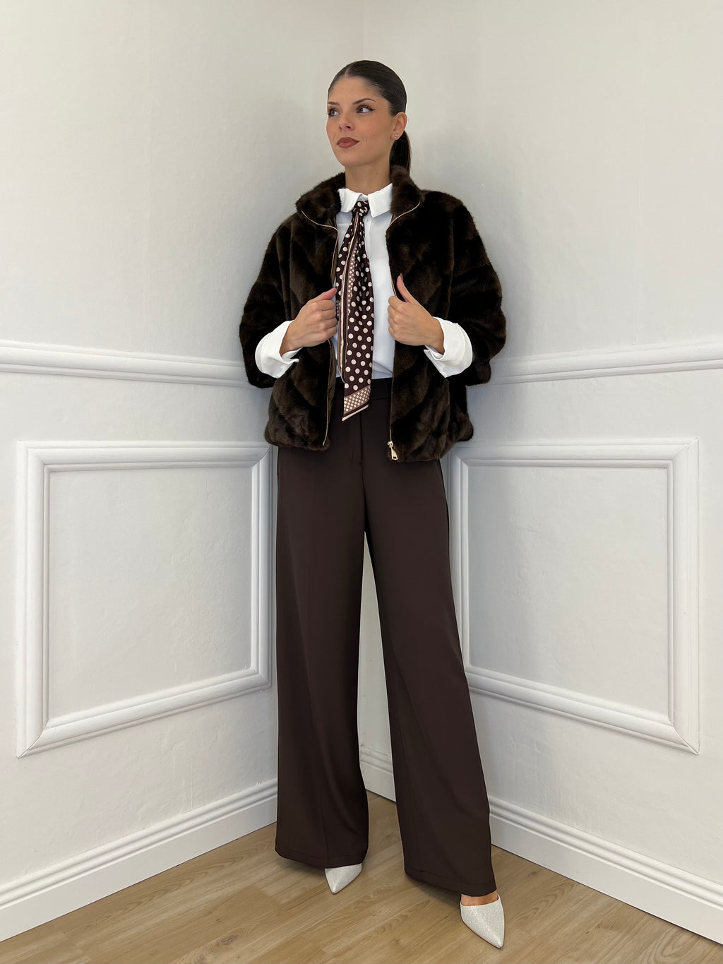 Pantalone Fluido 7229 Moro