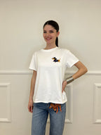 T-shirt Bassotto Ricamato 26188
