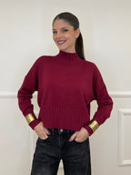 Maglia Collo Vulcano DP129 Bordeaux