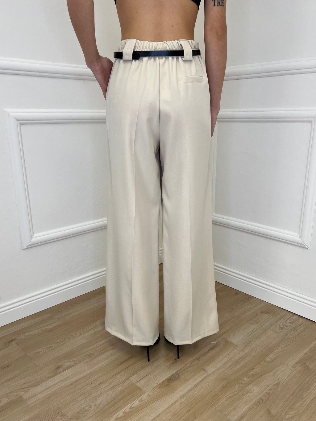Pantalone Gabardine Straight Fit 8799 Beige