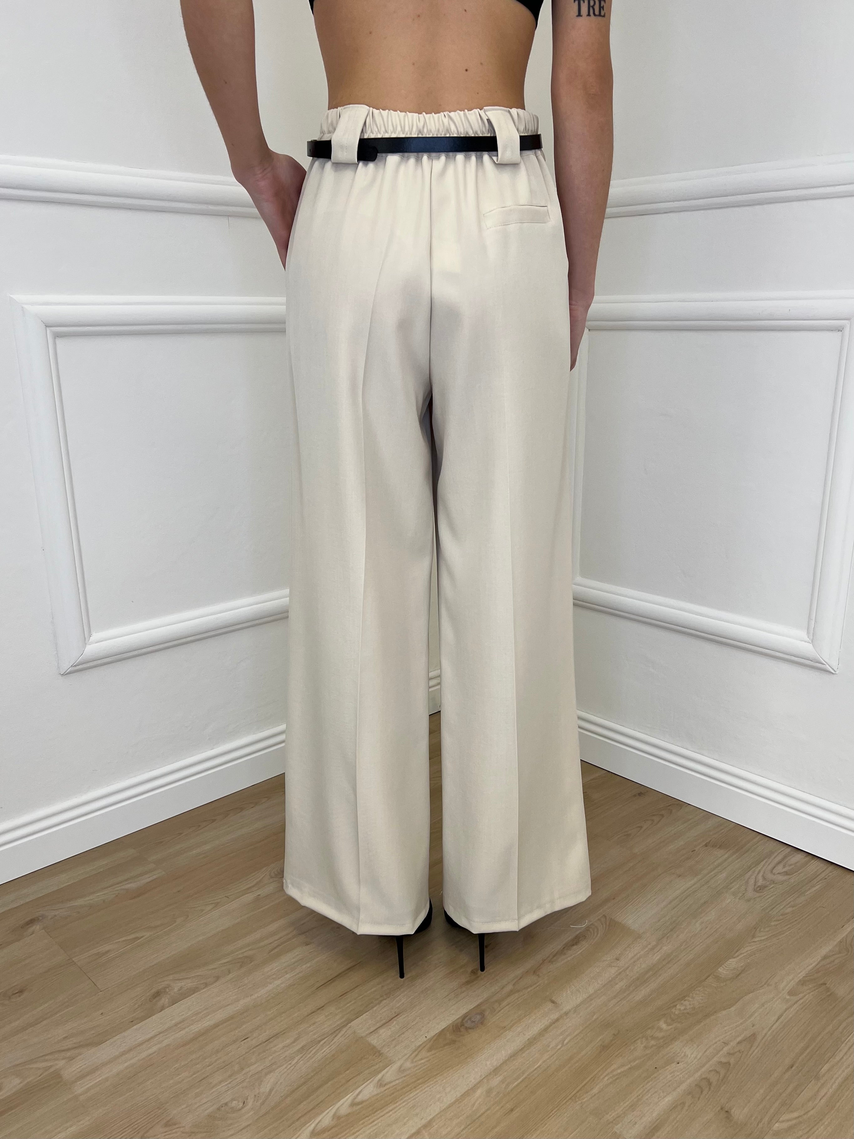 Pantalone Gabardine Straight Fit 8799 Beige