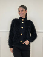 Cardigan Fluffy 3061 Nero