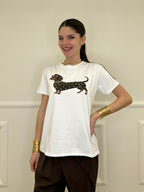 T-shirt Bassotto Borchie