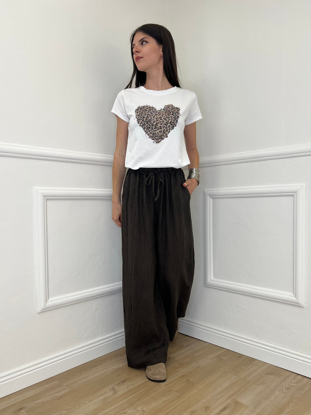 Pantalone Palazzo Lino I586 Moro