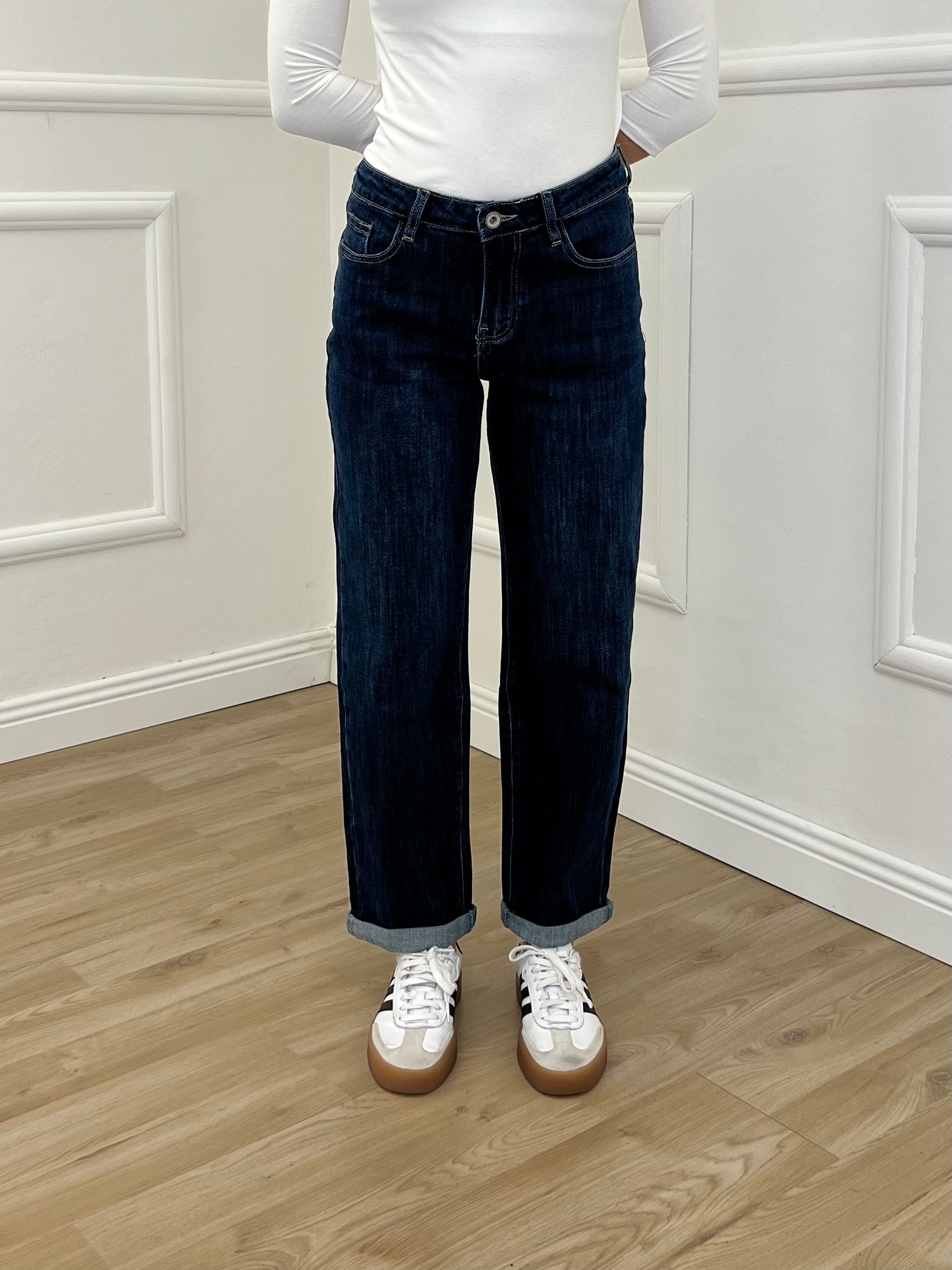 Jeans Mom Fit 9316 Blu