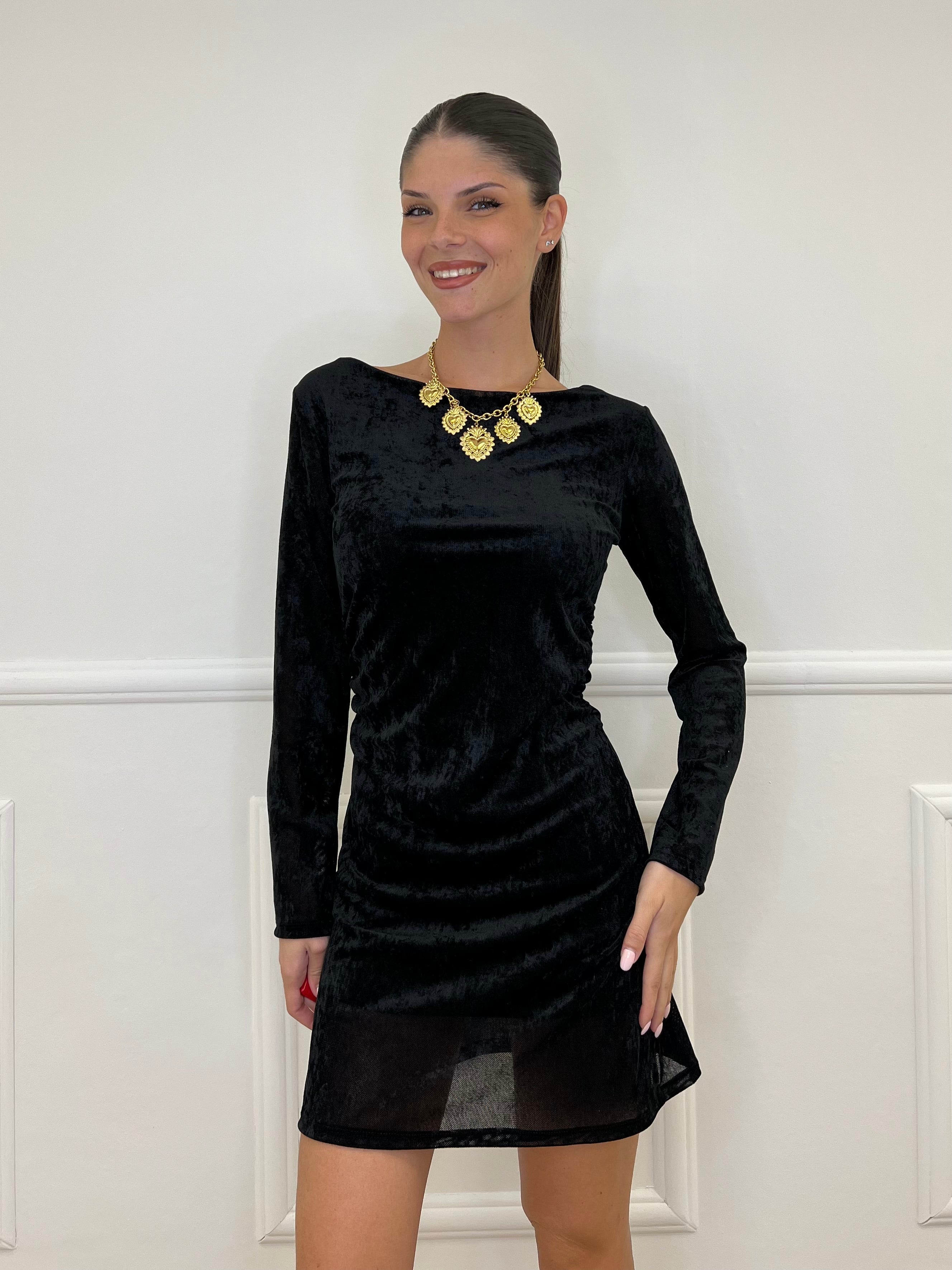 Abito Velour 2704 Nero