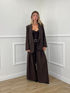 Blazer Over Sciallato 25433 Marrone
