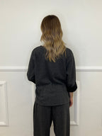 Felpa Regimental Asimmetrica 42651 Grigio