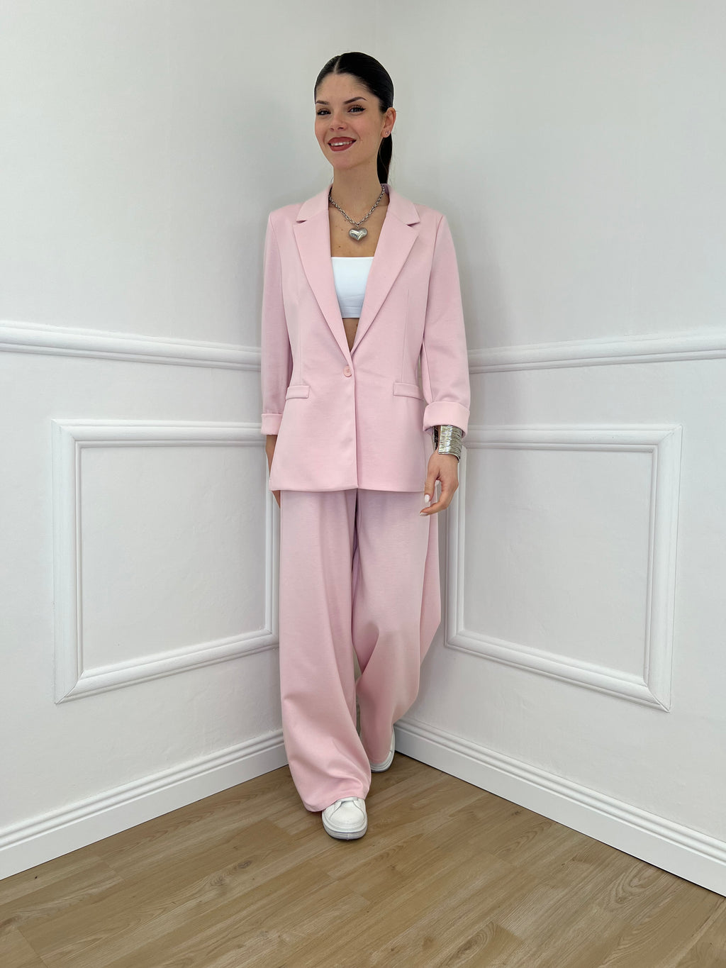 Blazer in Viscosa 27435 Rosa