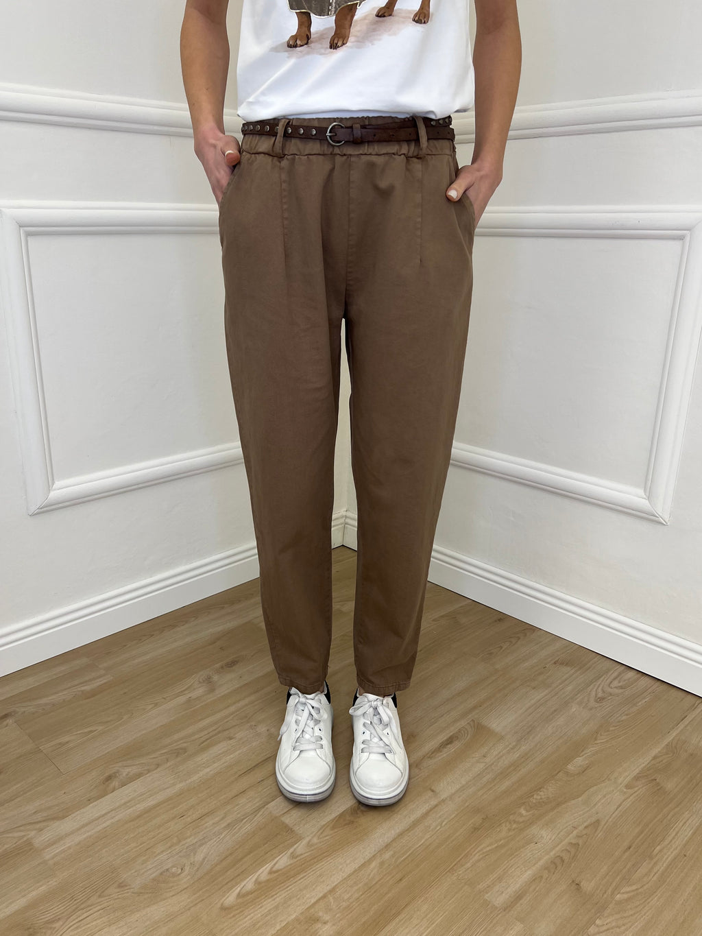 Pantalone Baggy Twill A102 Fango