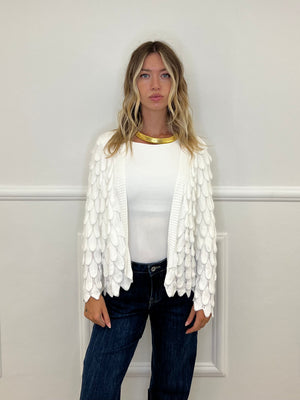 Cardigan Ananas 5415 Bianco