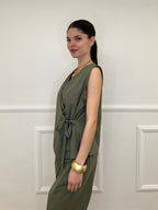 Gilet Fiocco Punto Milano 42144 Verde Militare