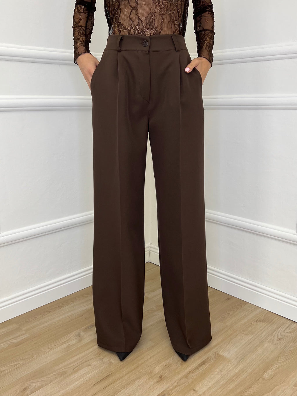 Pantalone a Palazzo 3715 Caffè - Bazar Abbigliamento