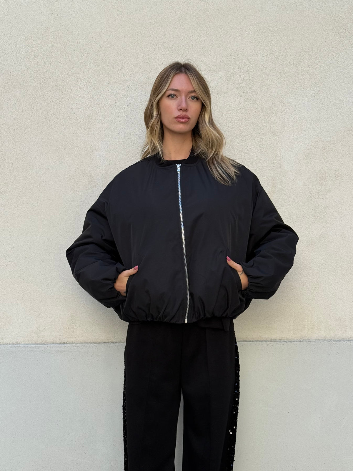 Bomber Interno Trapuntato 6313 Nero
