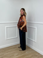 Pantalone Balloon 100% Lino 825699 Blu
