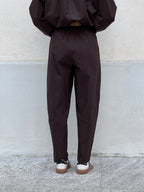 Pantalone Carrot Punto Milano 3006 Marrone
