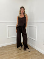 Top 100% Lino Bottoncini 89225 Moro