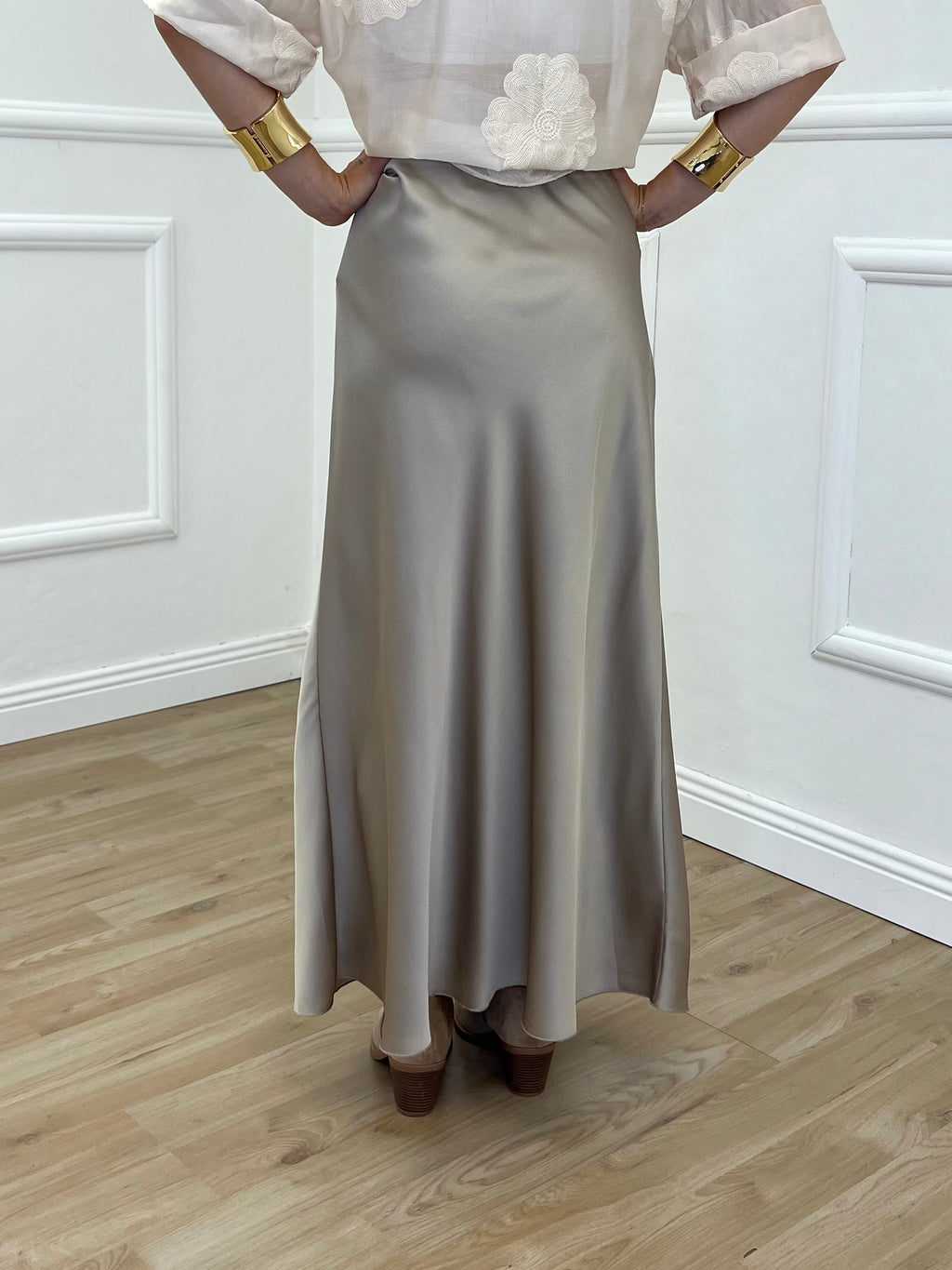 Longuette In Satin 2236 Sabbia